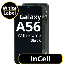 LCD InCell For Galaxy A56 Black With Frame Not Original White Box