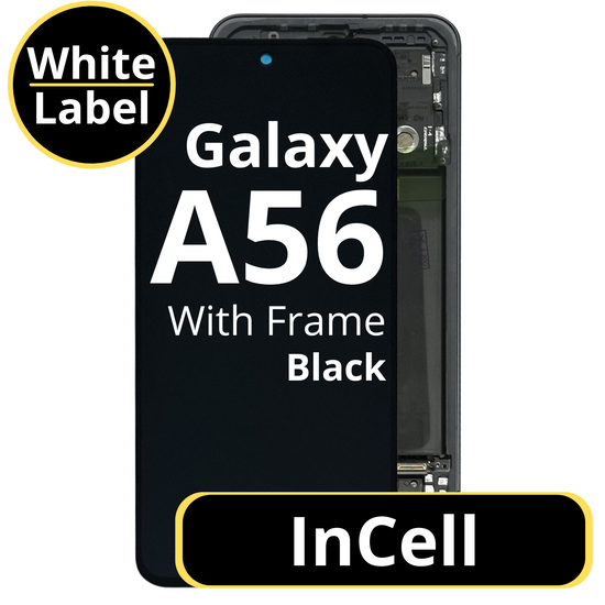 LCD InCell For Galaxy A56 Black With Frame Not Original White Box
