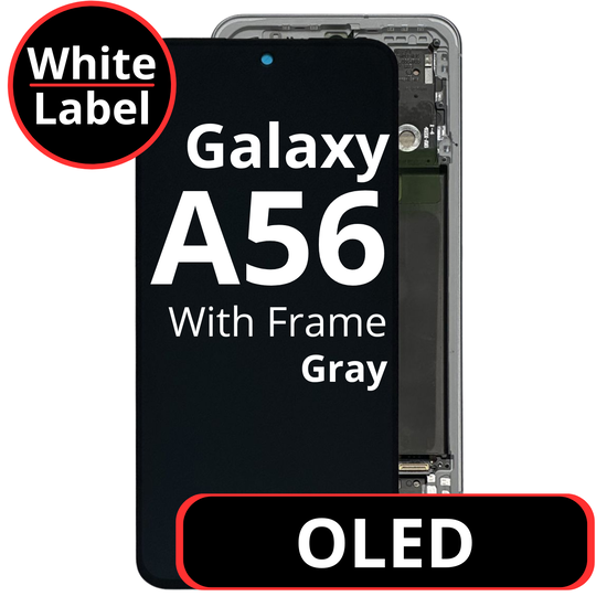 LCD OLED For Galaxy A56 Gray With Frame Not Original White Box