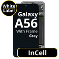 LCD InCell For Galaxy A56 Gray With Frame Not Original White Box