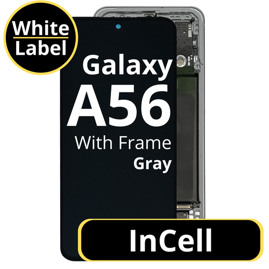 LCD InCell For Galaxy A56 Gray With Frame Not Original White Box