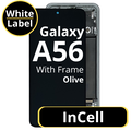 LCD InCell For Galaxy A56 Olive With Frame Not Original White Box