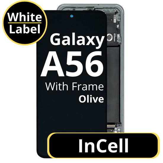 LCD InCell For Galaxy A56 Olive With Frame Not Original White Box