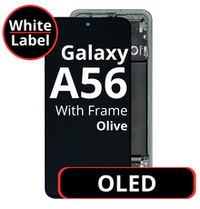 LCD OLED For Galaxy A56 Olive With Frame Not Original White Box