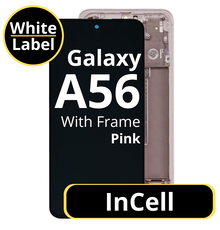 LCD InCell For Galaxy A56 Pink With Frame Not Original White Box