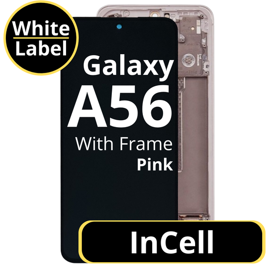 LCD InCell For Galaxy A56 Pink With Frame Not Original White Box