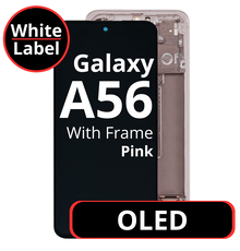 LCD OLED For Galaxy A56 Pink With Frame Not Original White Box