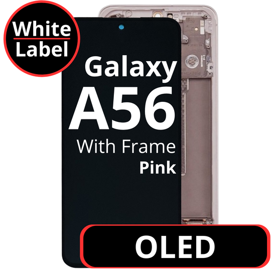 LCD OLED For Galaxy A56 Pink With Frame Not Original White Box