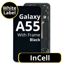 LCD InCell For Galaxy A55 Black With Frame Not Original White Box
