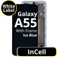 LCD InCell For Galaxy A55 Ice Blue With Frame Not Original White Box