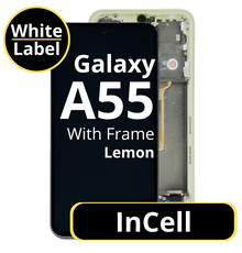 LCD InCell For Galaxy A55 Lemon With Frame Not Original White Box