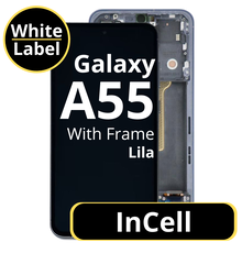 LCD InCell For Galaxy A55 Purple With Frame Not Original White Box