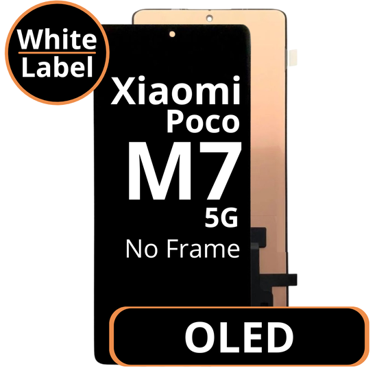 LCD OLED No Frame For Xiaomi Poco M7 5G White Box