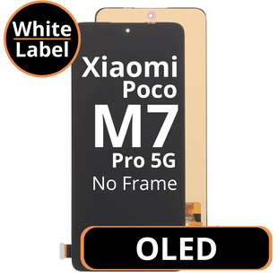LCD OLED No Frame For Xiaomi Poco M7 Pro 5G White Box