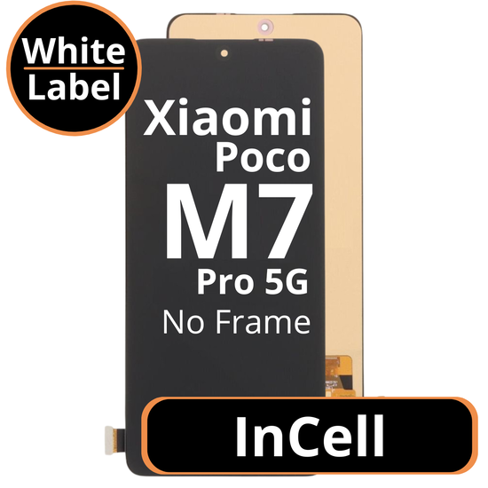 LCD InCell No Frame For Xiaomi Poco M7 Pro 5G White Box