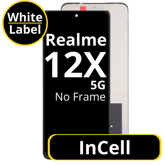 LCD InCell No Frame For Realme 12X 5G White Box