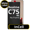 LCD InCell No Frame For Realme C75 4G White Box