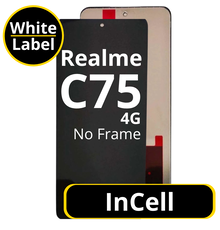 LCD InCell No Frame For Realme C75 4G White Box