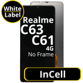 LCD InCell No Frame For Realme C63 4G / 61 4G White Box