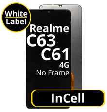 LCD InCell No Frame For Realme C63 4G / 61 4G White Box