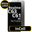 LCD InCell No Frame For Realme C63 4G / 61 4G White Box