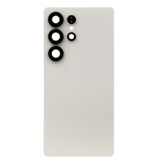 Back Cover with Camera Lens for Samsung S25 Ultra Titanium Pink / Gold Non Original