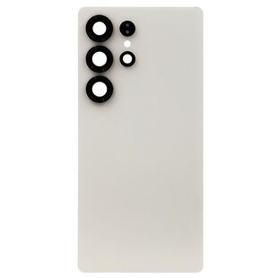 Back Cover with Camera Lens for Samsung S25 Ultra Titanium Pink / Gold Non Original
