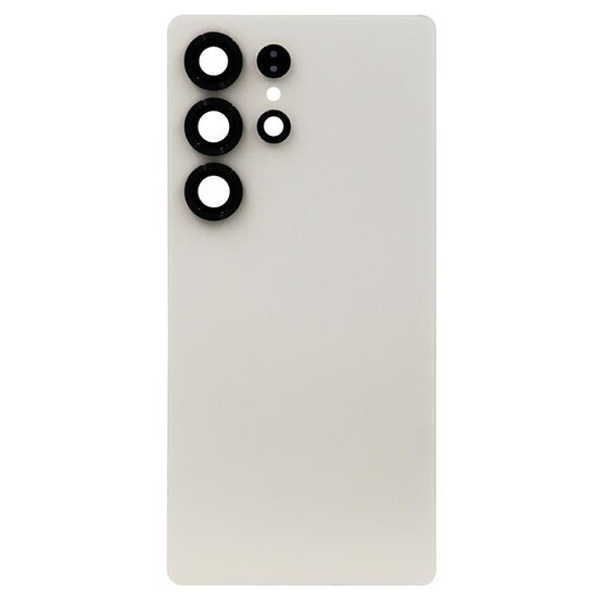 Back Cover with Camera Lens for Samsung S25 Ultra Titanium Pink / Gold Non Original
