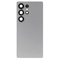 Back Cover with Camera Lens for Samsung S25 Ultra Titanium White / Silver Non Original