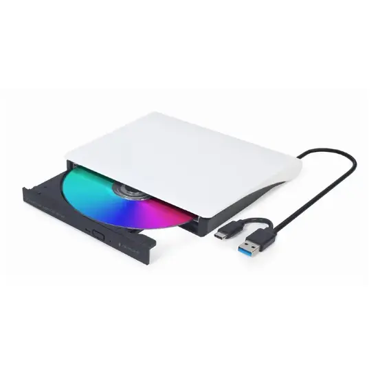 Gembird External USB DVD Writer, black-white