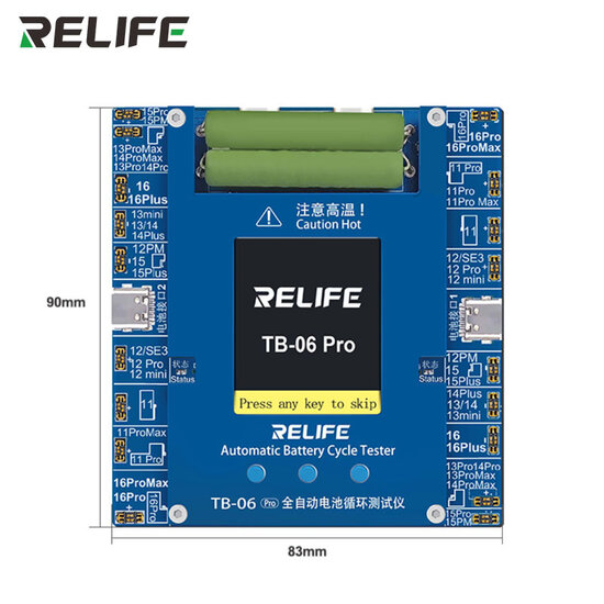 RELIFE TB-06 Pro Dual-channel fully automatic battery cycle tester