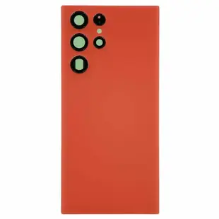 Back Cover with Camera Lens for Samsung S22 Ultra Red Non Original