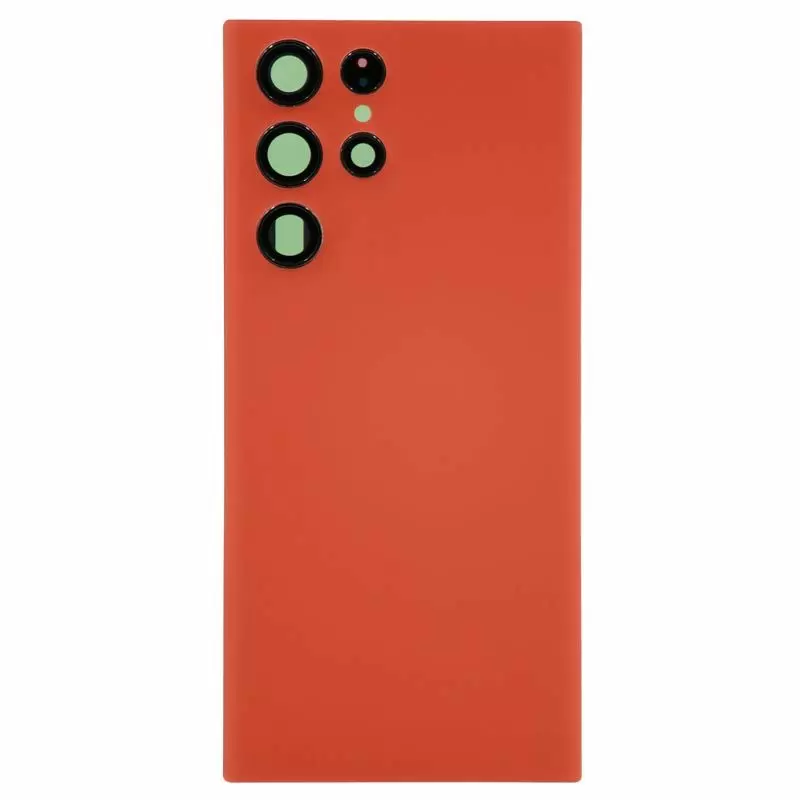 Back Cover with Camera Lens for Samsung S22 Ultra Red Non Original