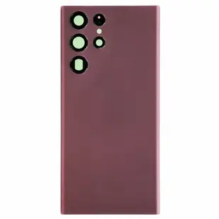 Back Cover with Camera Lens for Samsung S22 Ultra Burgundy Non Original