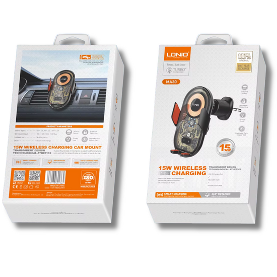 LDNIO 15 Watt Wireless Charging Car Phone Holder MA30