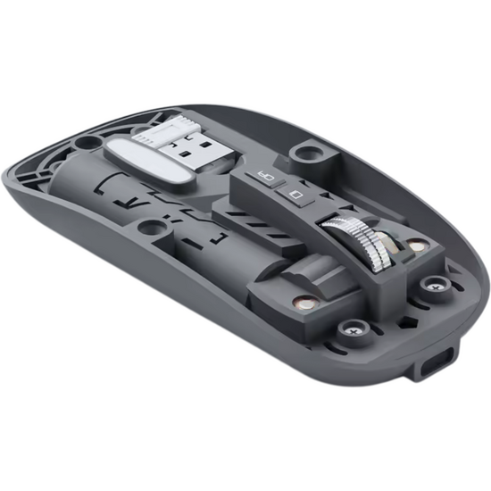 Wireless Transparent Housing Mouse MS-038B Black