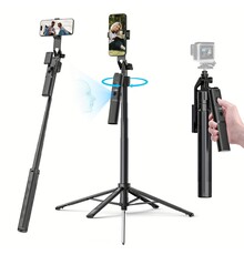 AI Tracking Stable Selfie Stick Quadrupod C12