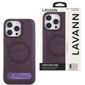 Lavann Leather back Cover with Magnetic / Table stand Galaxy S25 Edge