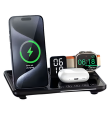 4 in 1 Wireless Charger with Clock R11S