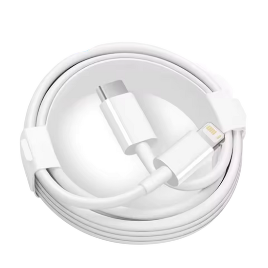 Lightning To USB-C CABLE 1M Round White