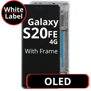 LCD Soft Oled For Galaxy S20FE 4G G780 Cloud White with Frame Non Original White Box
