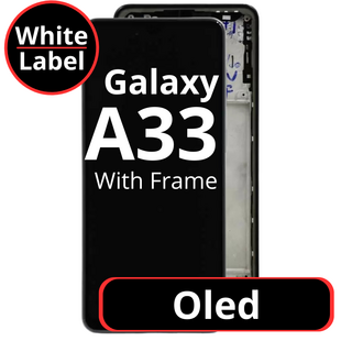 LCD OLED For Galaxy A33 Black With Frame Not Original White Box
