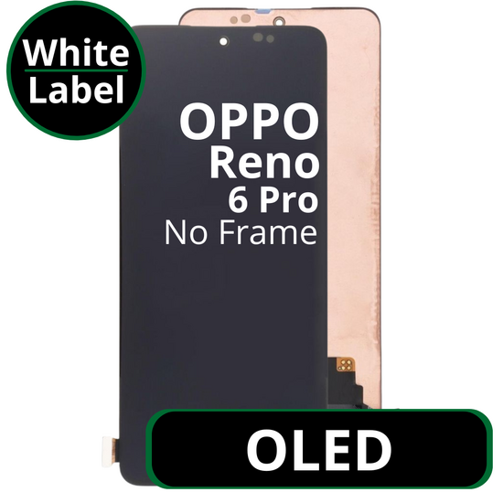 LCD OLED No Frame For Oppo Reno6 Pro White Box