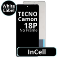 LCD InCell No Frame For TECNO Camon 18P White Box