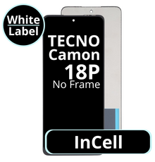 LCD InCell No Frame For TECNO Camon 18P White Box