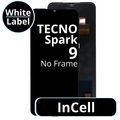 LCD InCell No Frame For TECNO Spark 9 White Box