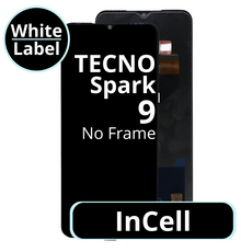 LCD InCell No Frame For TECNO Spark 9 White Box