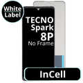 LCD InCell No Frame For TECNO Spark 8P White Box