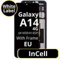 LCD InCell For Galaxy A14 4G A145R / A145P Black With Frame Not Original White Box EU