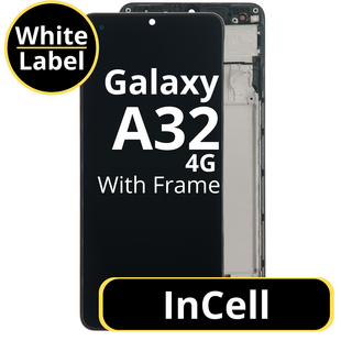 LCD InCell For Galaxy A32 4G Black With Frame Not Original White Box
